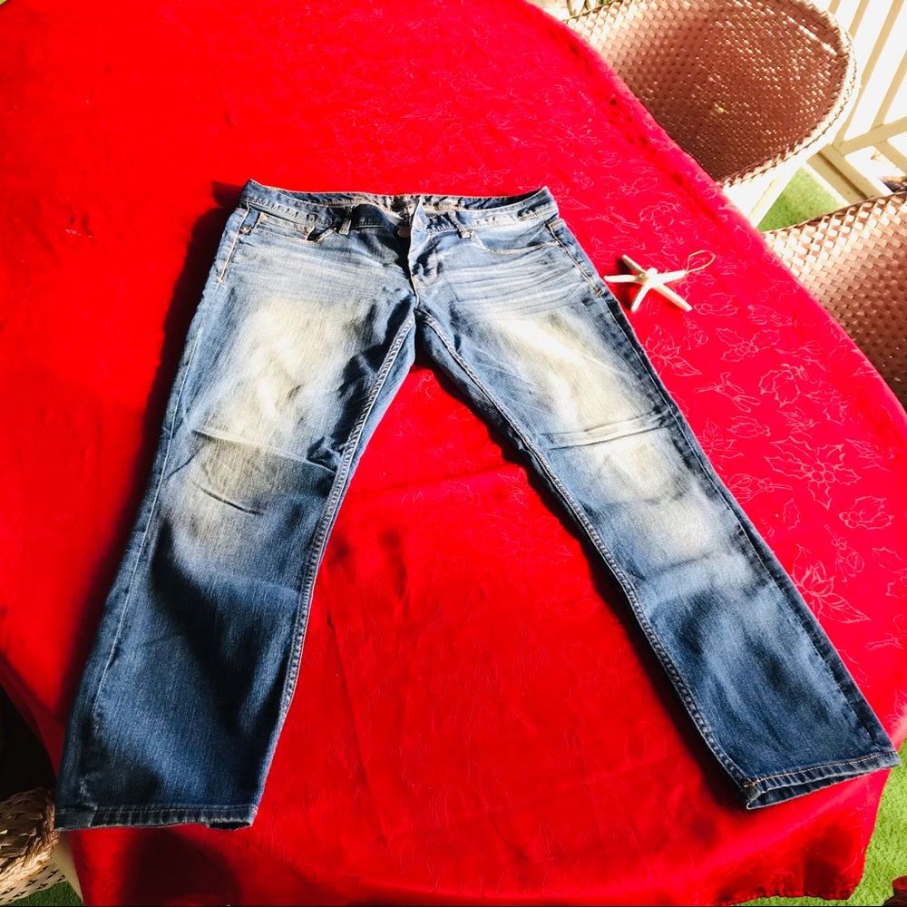 Express Cropped Jean Legging Slim, Low rise sz 10
